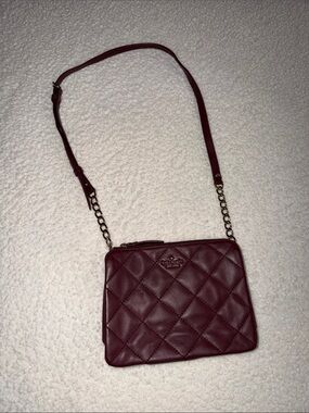 kate spade Quilted Leather Crossbody Bag - Wine